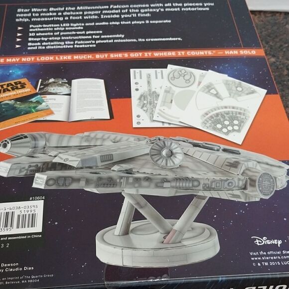 Star Wars millennium Falcon Papermodel Kit...NEW IN BOX - Picture 7 of 9